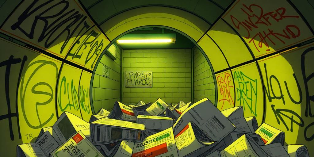 Subway Platform Dumpster
